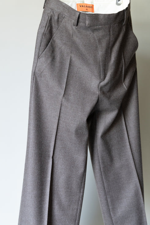 【VALAADO】"WOOL SAXONY BAGGY PANTS"